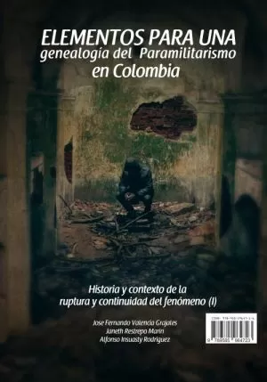 Carátula de Elementos para una genealogía del paramilitarismo en Colombia