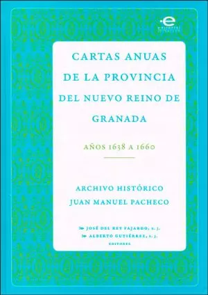 Carátula de Cartas anuas de la provincia del Nuevo Reino de Granada