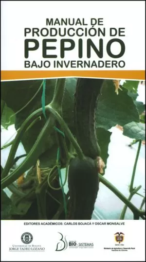 Carátula de Manual de producción de pepino bajo invernadero