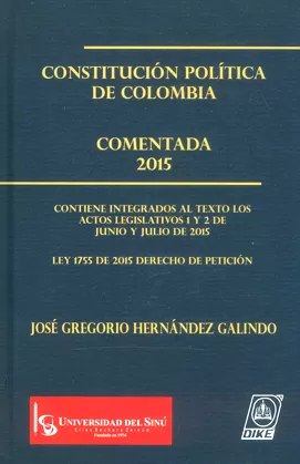 Carátula de Constitución política de Colombia. Concordad