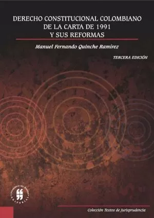 Carátula de Derecho constitucional colombiano de la crata de 1991