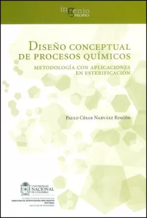 Carátula de Diseño conceptual de procesos químicos