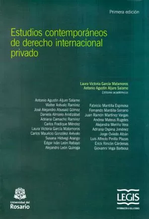 Carátula de Estudios de derecho internacional privado