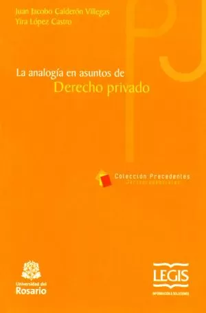 Carátula de La analogía en asuntos de derecho privado