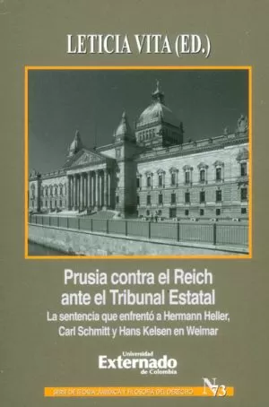 Carátula de Prusia contra Reich ante el Tribunal Estatal