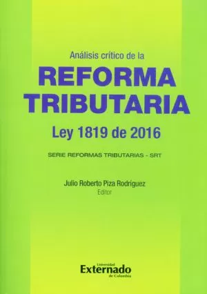 Carátula de Análisis Critico de la Reforma Tributaria Ley 1819 de 2016