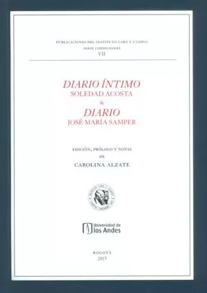 Carátula de Diario íntimo, Soledad Acosta & Diario, José María Samper