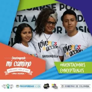 Carátula de Orientaciones conceptuales módulo presencial habilidades para la vida Construyendo mi Camino