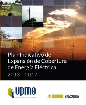 Carátula de Plan Indicativo de Expansión de la Cobertura de Energía Eléctrica 2013- 2017
