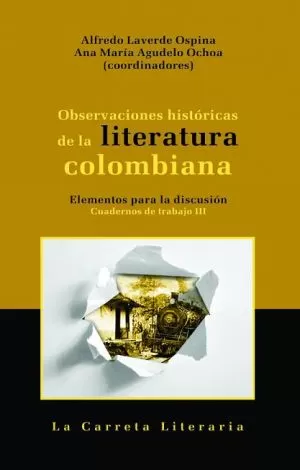 Carátula de Observaciones Históricas de la Literatura Colombiana