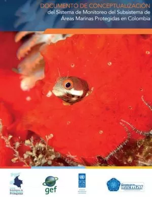 Carátula de Documento de conceptualización del sistema de monitoreo del Subsistema de Áreas Marinas Protegidas en Colombia