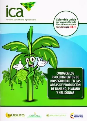 Carátula de Conozca los Procedimientos de Bioseguridad en la Areas de Producción de Banano, Plátano y Heliconias