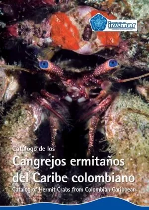 Carátula de Catálogo de los Cangrejos ermitaños del Caribe Colombiano