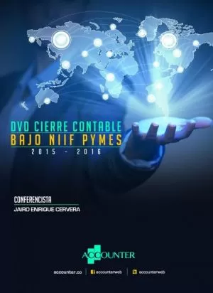 Carátula de DVD Cierre Contable Bajo NIIF Pymes 2015  2016