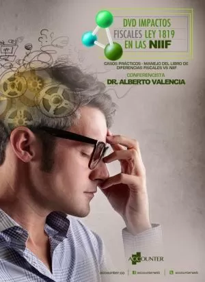 Carátula de DVD Impactos Fiscales Ley 1819 en las NIIF  Casos prácticos