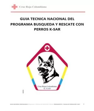Carátula de Guía Técnica Nacional de Búsqueda y Rescate con Perros K-SAR