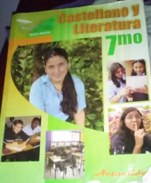 Carátula de Cuaderno de actividades castellano y literatura 7mo grado