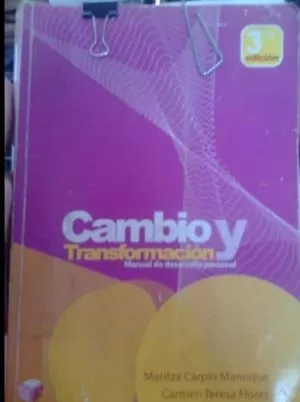Carátula de Cambio y Transformación. Manual de Desarrollo Personal