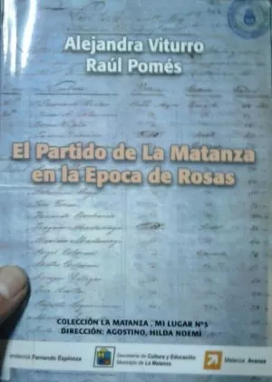 Carátula de El partido de La Matanza en época de Rosas