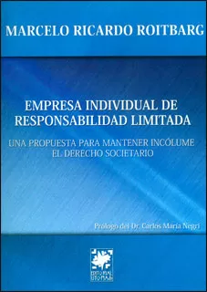 Carátula de Empresa individual de responsabilidad limitada
