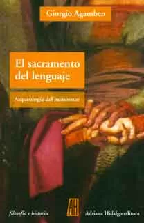 Carátula de El sacramento del lenguaje