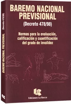 Carátula de Baremo nacional previsional