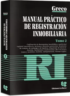 Carátula de Manual práctico de registración inmobiliaria. Tomo 2