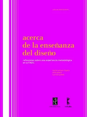 Carátula de Acerca de la enseñanza del diseño