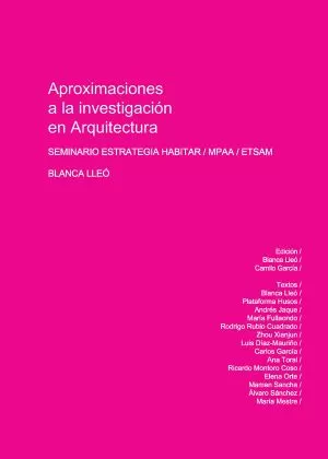 Carátula de Aproximaciones a la investigación en arquitectura
