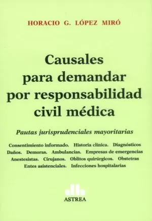 Carátula de Causales para demandar por responsabilidad civil médica