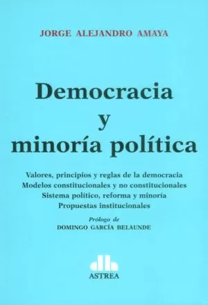 Carátula de Democracia y minoría política