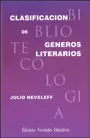 Carátula de Clasificación de géneros literarios