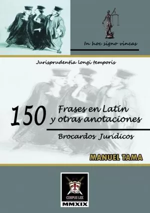 Carátula de 150 palabras en latín y otras anotaciones