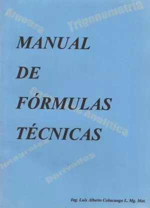 Carátula de Manual de fórmulas técnicas
