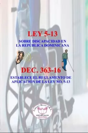 Carátula de Ley 5-13 Sobre Discapacidad en la Republica Dominicana