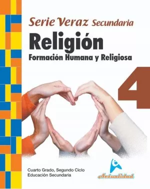 Carátula de Religión Formación Humana y Religiosa 4