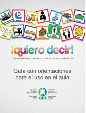Carátula de ¡quiero decir! Tablero magnético para la comunicación aumentativa