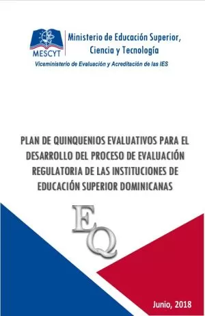 Carátula de Plan de Quinquenios Evaluativos para el Desarrollo del Proceso de Evaluación Regulatoria de las Instituciones de Educación Superior