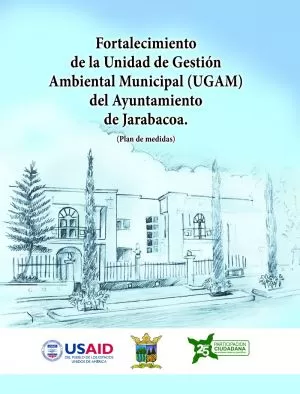 Carátula de Fortalecimiento Institucional para la Resiliencia Climática de la Unidad de Gestión Ambiental del Ayuntamiento de Jarabacoa