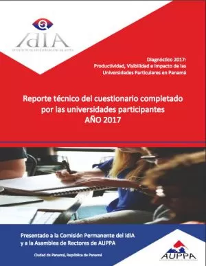 Carátula de Reporte técnico del cuestionario completado por la universidades participantes AÑO 2017