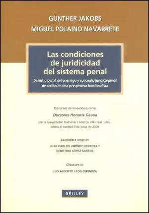 Carátula de Las condiciones de juridicidad del sistema penal