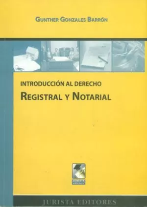Carátula de Introducción Al Derecho Registral Y Notarial