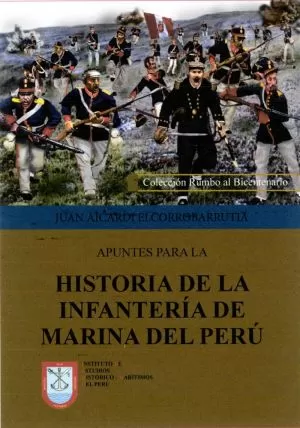 Carátula de Apuntes para la historia de la Infantería de Marina del Perú