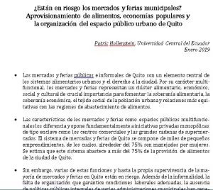 Carátula de ¿Están en riesgo los mercados y ferias municipales?