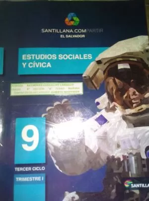 Carátula de Estudios sociales y cívica 9
