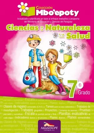 Carátula de Ciencias de la Naturaleza y la Salud para el 7º Grado - Ejercitario