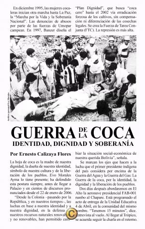 Carátula de Guerra de la coca