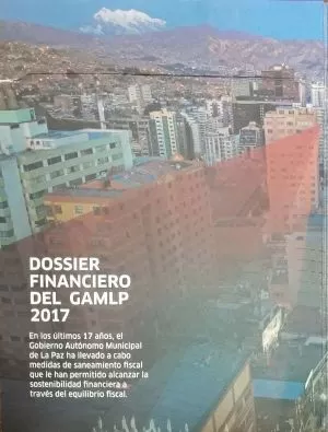 Carátula de Dossier Financiero del Gobierno Autónomo Municipal de La Paz 2017