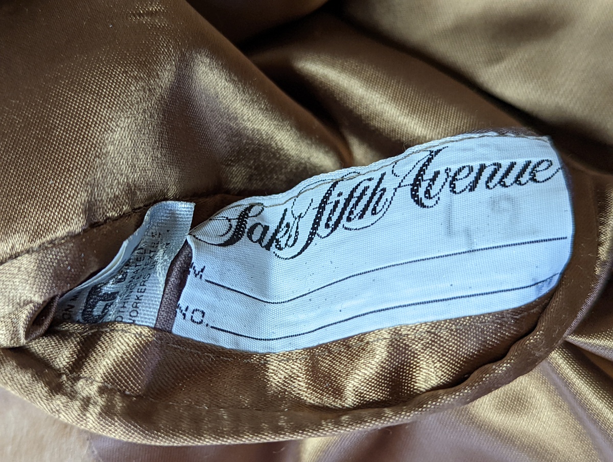 いウールで ヤフオク Saks Fifth Avenue 70sヴィン 本物のポロコート のキャメル