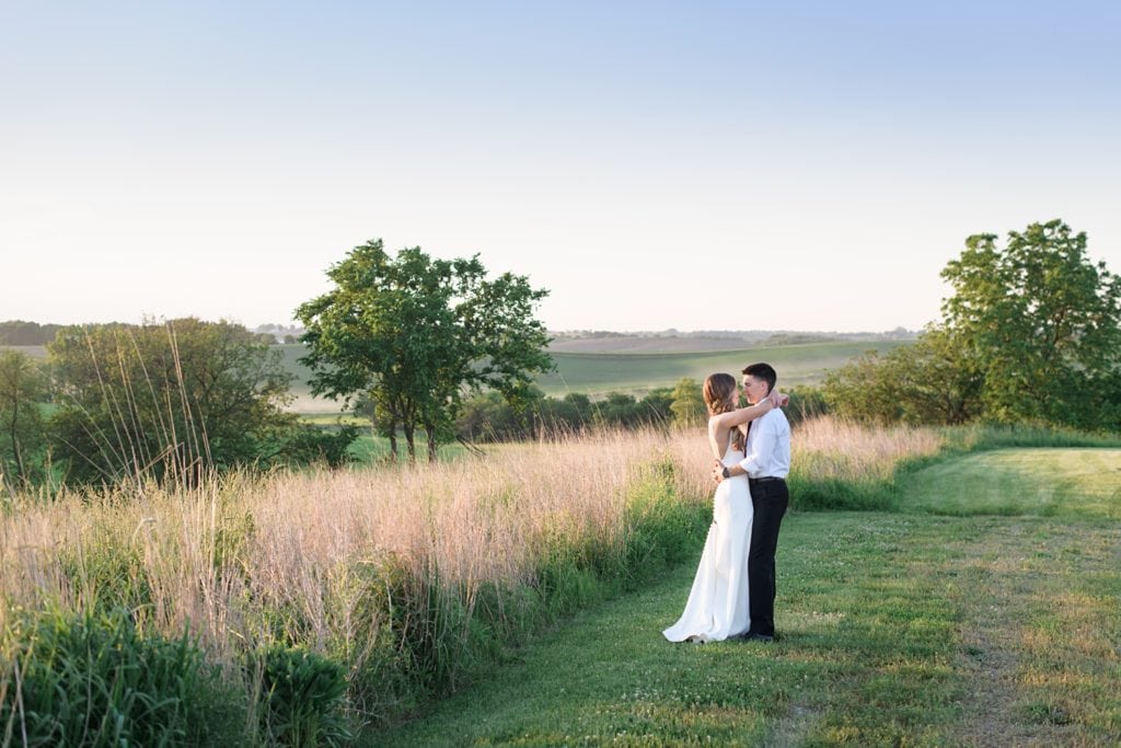 sugar grove sunset wedding photos